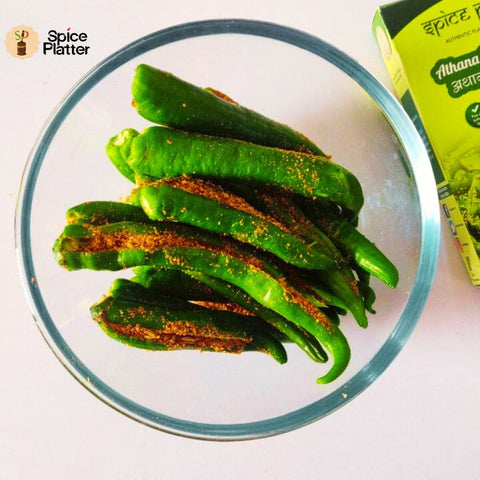 Rajasthani Hari Mirch Achaar - Green Chilli Pickle 250g