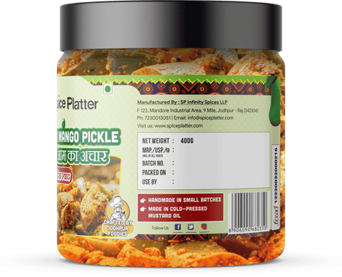 Rajasthani Mango Pickle - Aam Achaar 400g