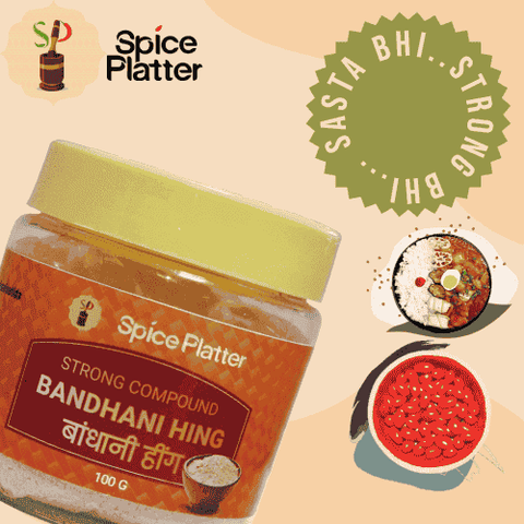 Strong Bandhani Hing Powder - 100g Pure & Natural with Strong Aroma - Elevate Your Indian Cuisine Today