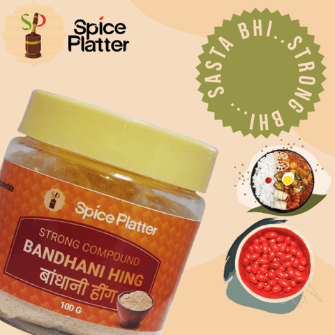 Strong Bandhani Hing Powder - 100g Pure & Natural with Strong Aroma - Elevate Your Indian Cuisine Today