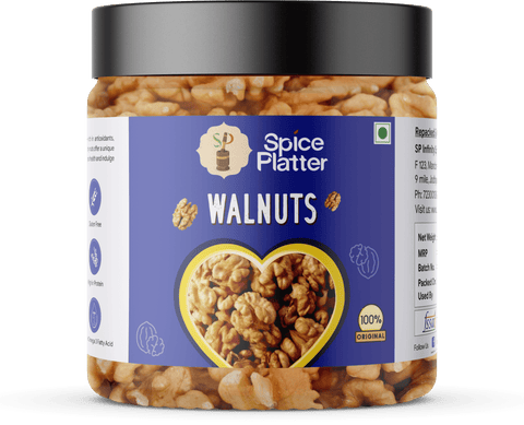 Premium Quality Walnut Kernels 200g | 100% Natural Kashmiri Akhrot | Nutrient-Rich | Perfect for Snacking and Cooking | Spice Platter