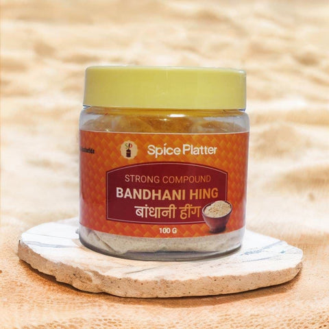 Strong Bandhani Hing Powder - 100g Pure & Natural with Strong Aroma - Elevate Your Indian Cuisine Today