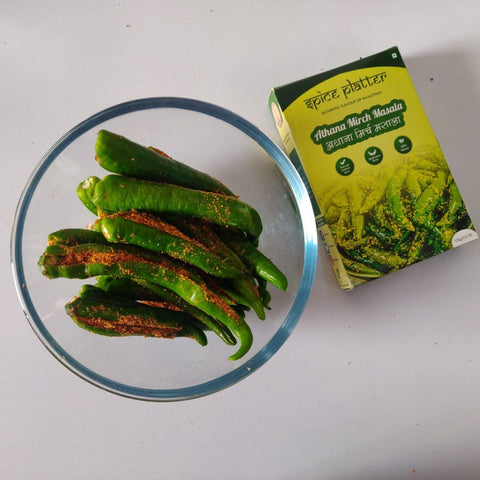 Rajasthani Athana Mirch Masala - Ready-to-Use Green Chilli Pickle Spice Mix - 100g